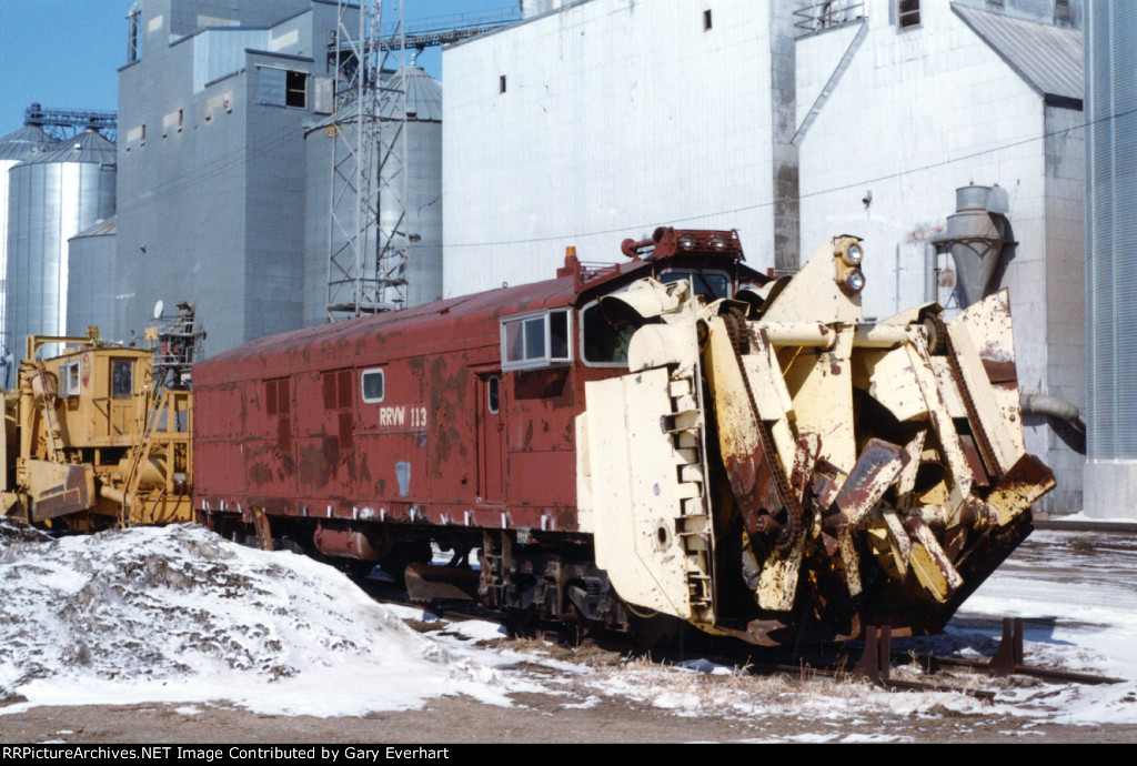 RRVW Snow Cutter #113 - Red River Valley & Western RR